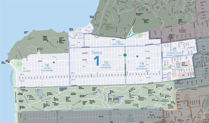 Learn about one of the bigger and most scenic MLS Districts in San Francisco, the Richmond and the rest of District 1 with Kevin Ho and Jonathan McNarry, Vanguard Properties from the weather, the houses and the people — with map!