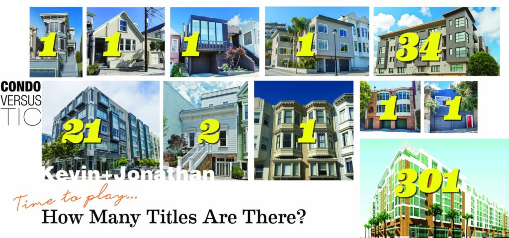 Number of Titles per building and how it relates to TICs and condos