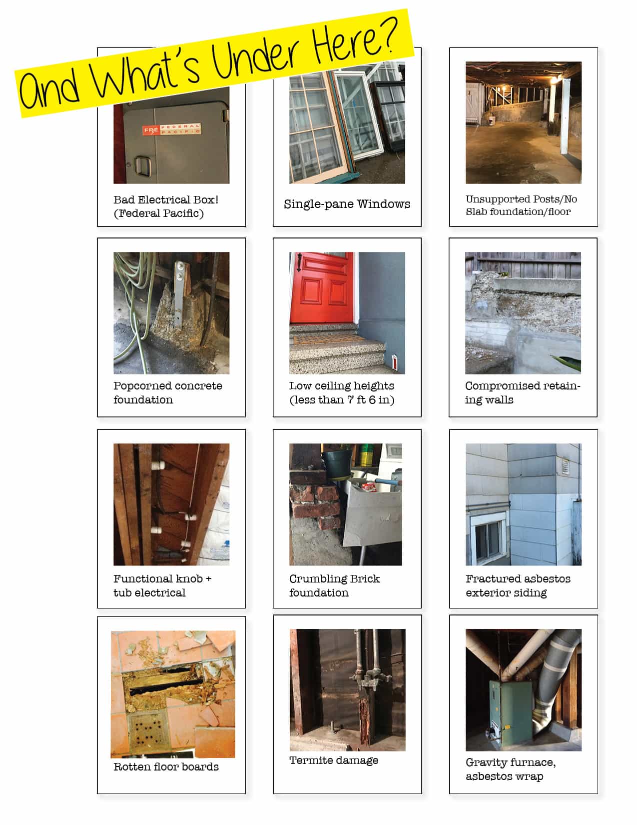 Illustration of old home issues commonly seen in San Francisco 