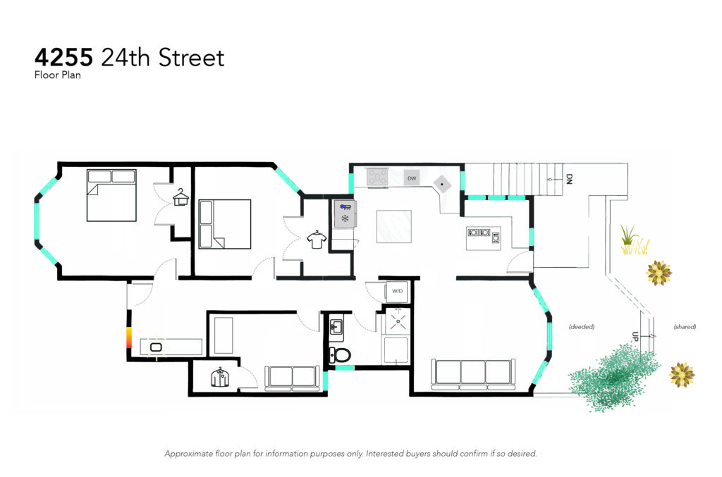 An illustrated floor plan. 