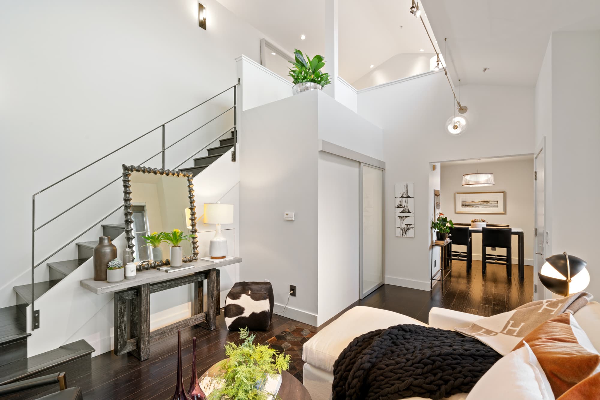 342 Hayes, #11K. A dramatic penthouse loft with a bright disposition, bespoke finishes with a central yet quiet location with parking and laundry in the heart of Hayes Valley. Listed with Kevin Ho and Jonathan McNarry, Vanguard Properties, San Francisco.