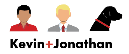 Nov 2020 Logo with K+J - wht@2x Kevin+Jonathan
