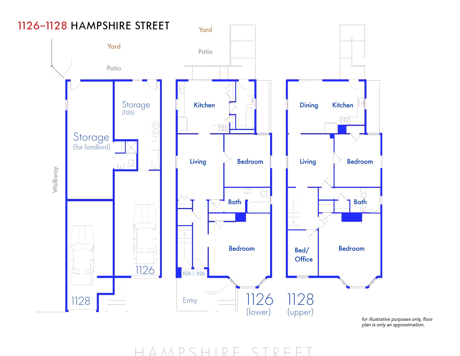 1126-28 Hampshire Floor Plans Floor plan
