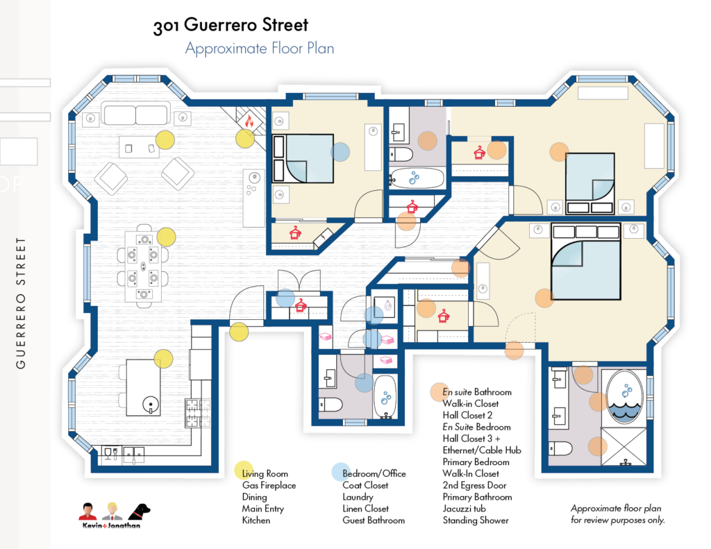301 Guerrero - Approx Floor Plan@2x 301 Guerrero Street's Layout