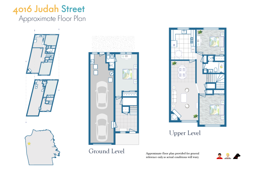 4016 Judah Floor Plan Approx 4016 Judah Floor Plan