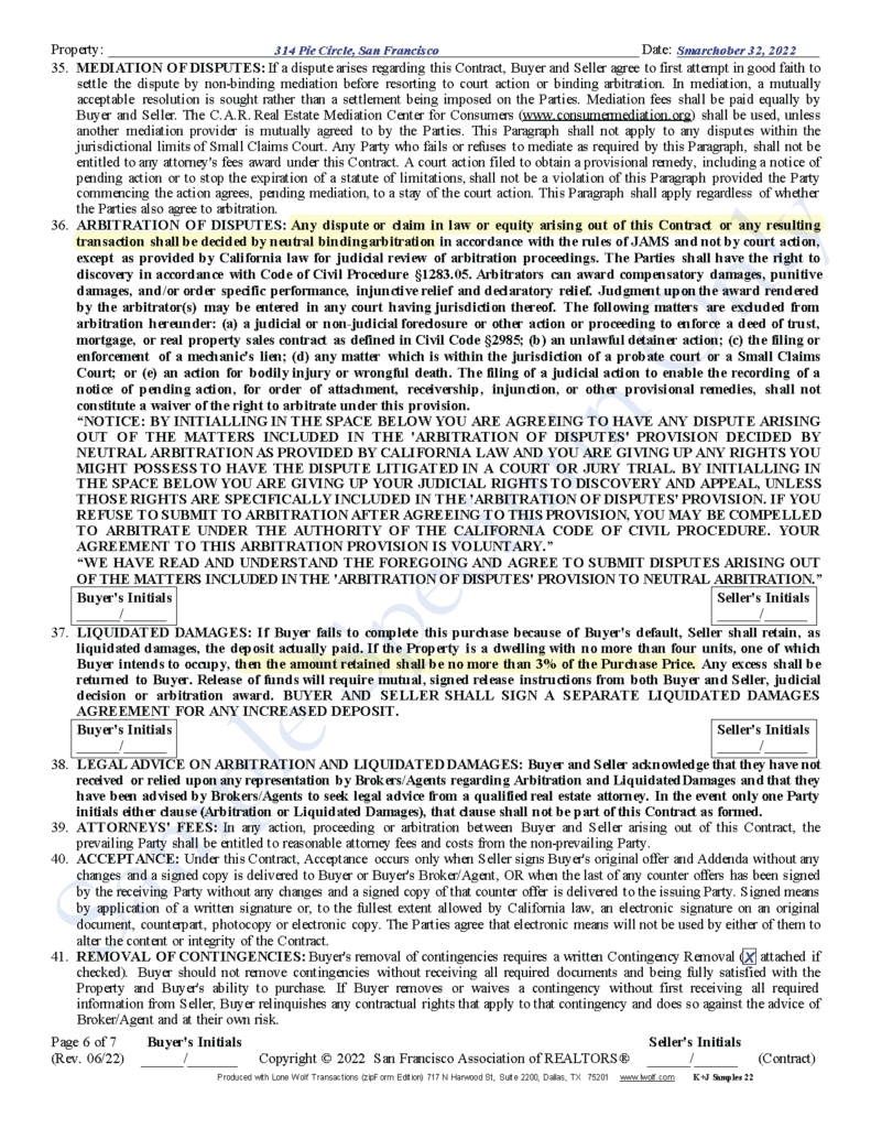 2022 SFAR Contract with highlights_Page_08 Page 6 of the SFAR 2022 Contract