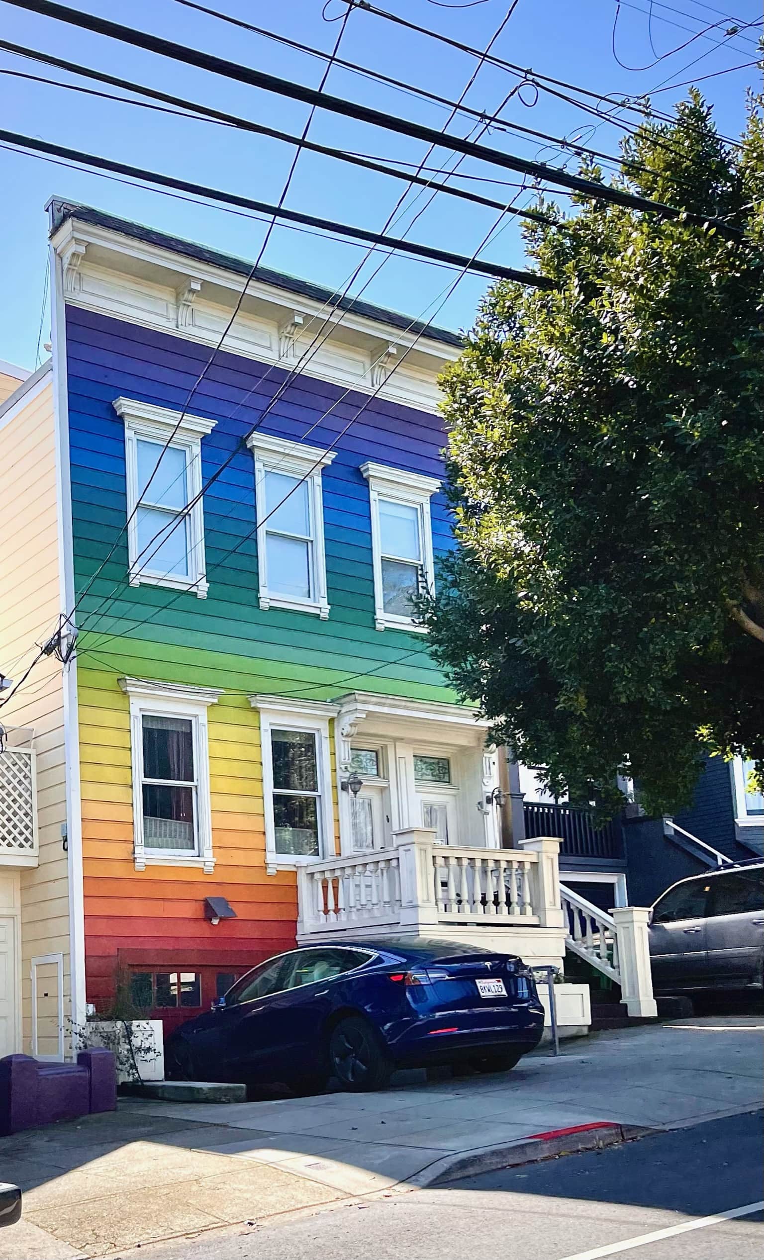 Rainbow Front Facade Paint