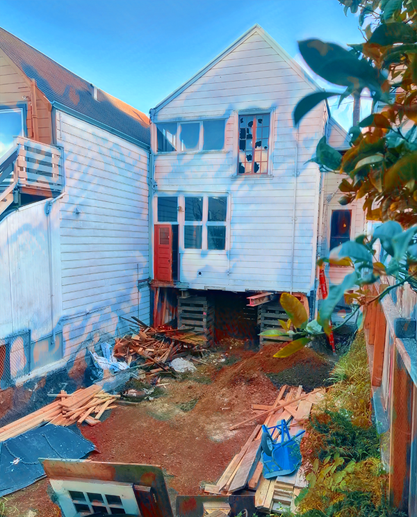 house lifted Picked up House Art