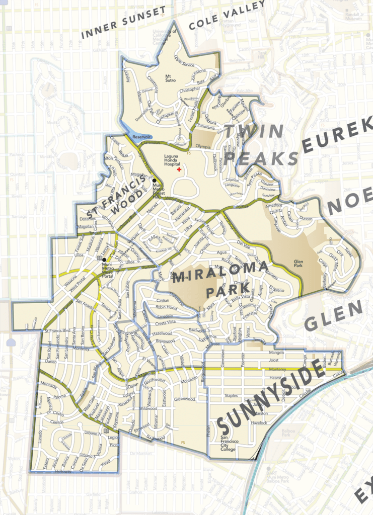 Map of MLS District 4 in the heart of San Francisco