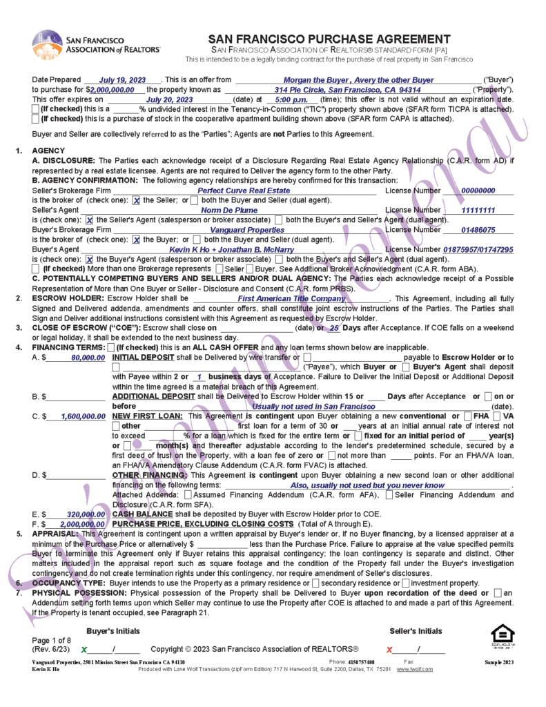 2023 SFAR Contract June 2023 Version_Page_1 Page 1 of the 2023 SFAR Purchase Contract