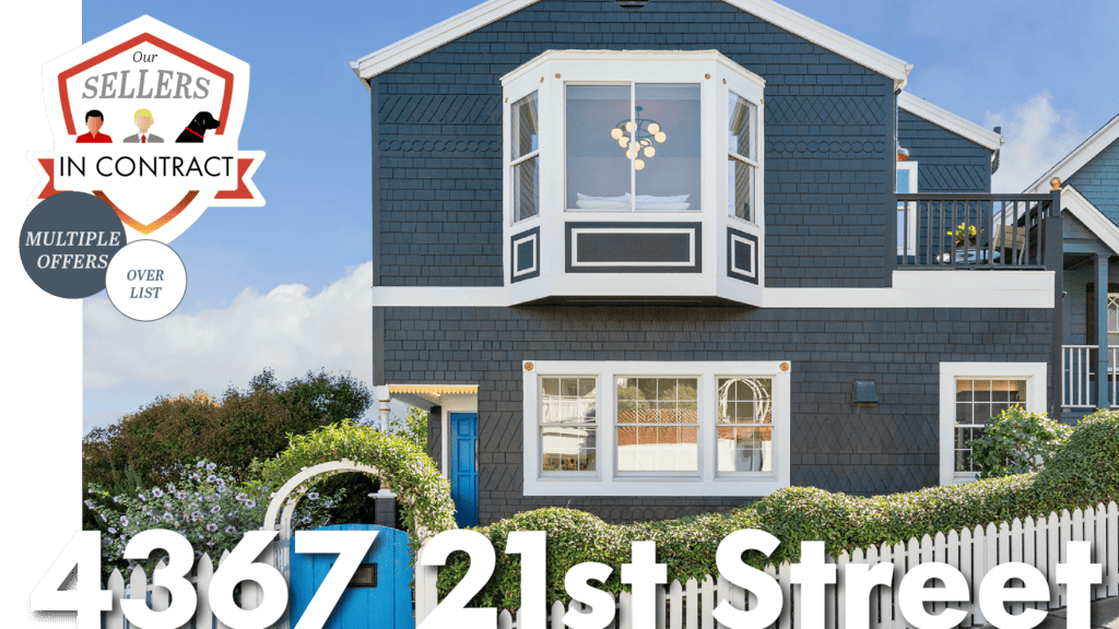 Graphic showing our listing in San Francisco's Eureka Valley in contract.