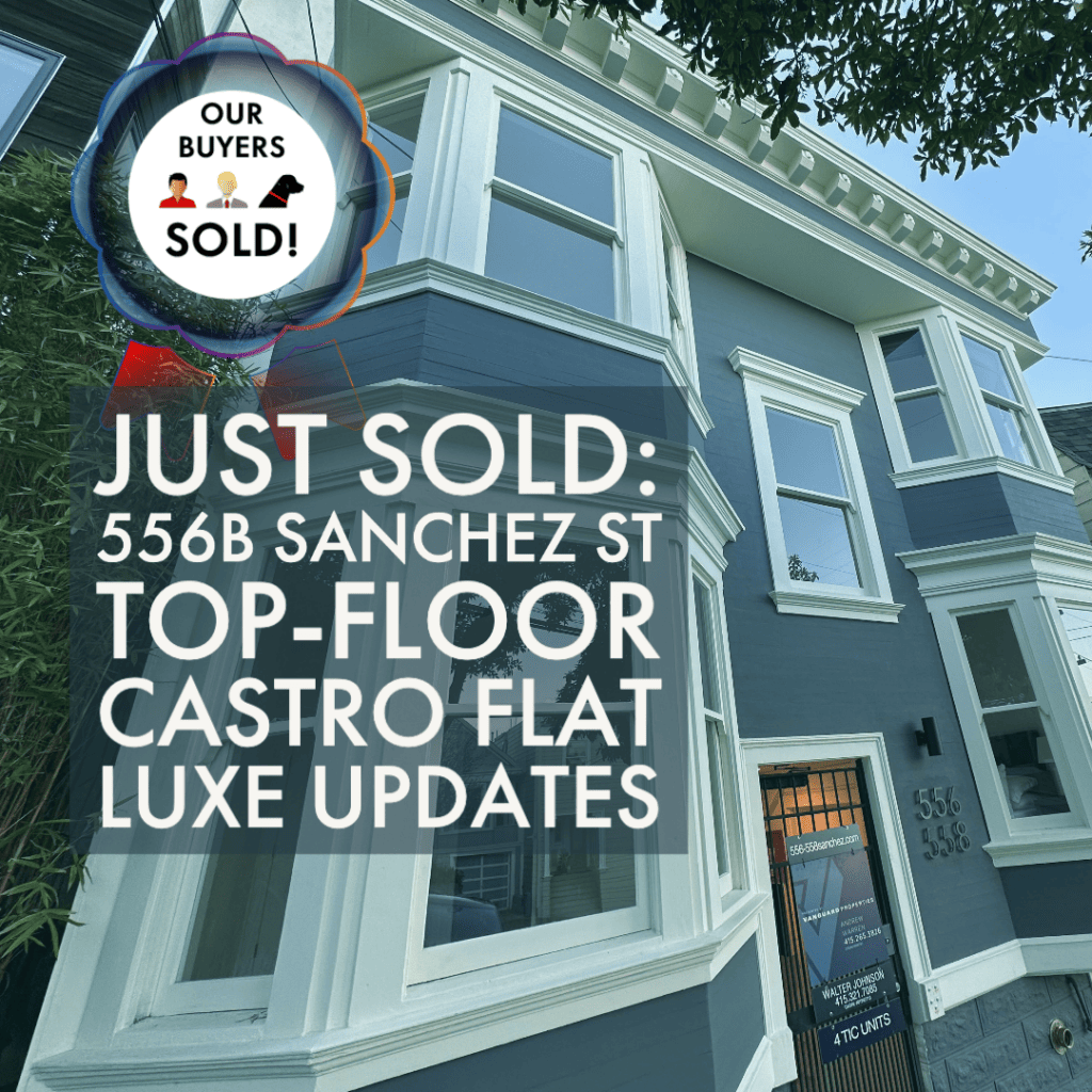 Graphic showing homebuyer success in San Francisco with Kevin+Jonathan in the Castro