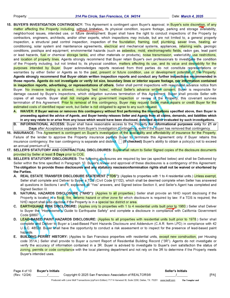 SFAR Contract - Dec 24 version - page _Page_04 Image of the SFAR Form Contract, page 4, Dec 2024 Version