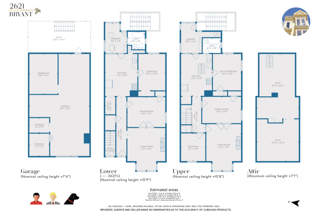 2621 Bryant - Floor Plan Approximate - Horizontal@2x The Floor Plan at 2621 Bryant Street