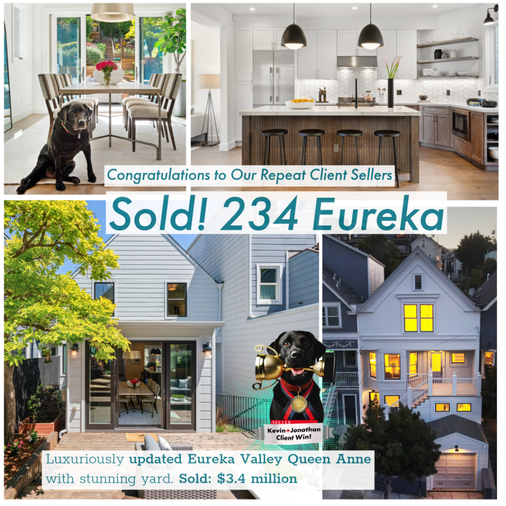 Infographic showing sale price for 234 Eureka Street