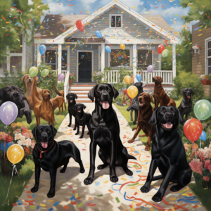 Celebrating black labs