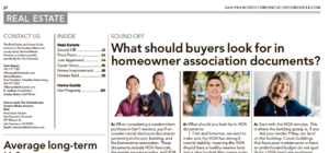 Excerpt of San Francisco Chronicle Real Estate Section