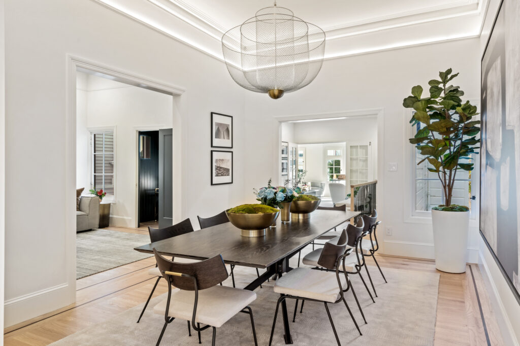 The dining room