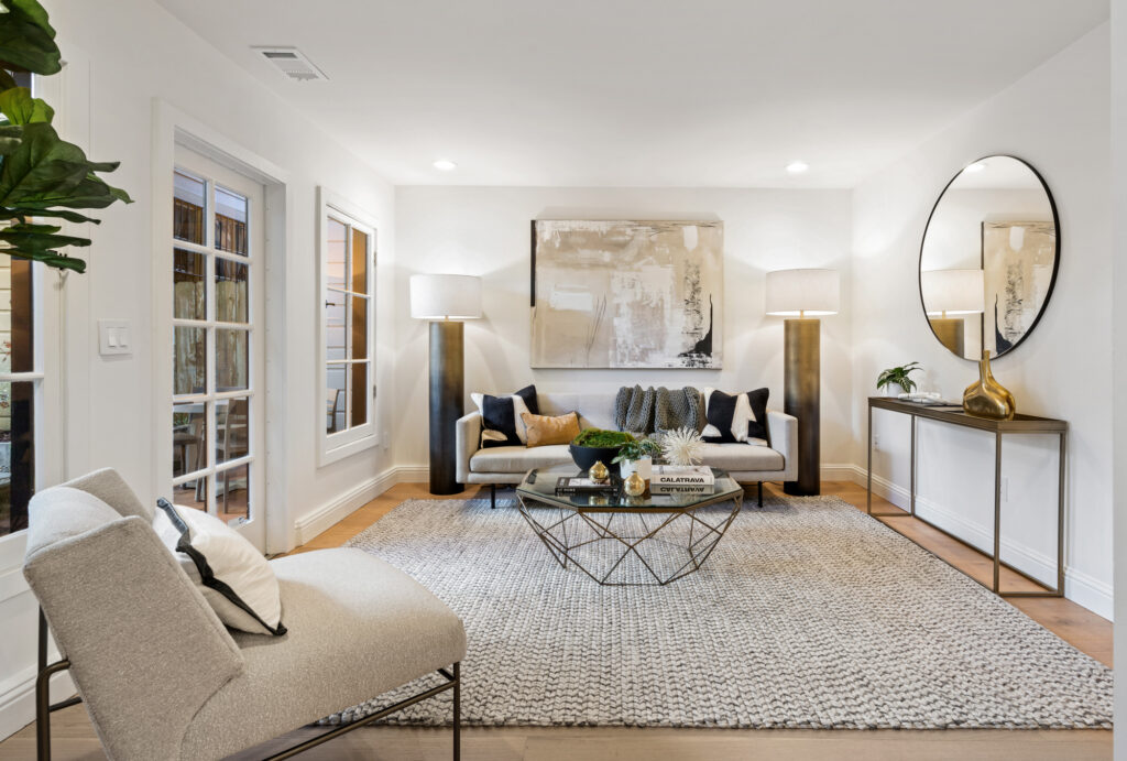 The lower living area