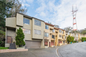 144 Galewood's front facade where you can see Sutro Tower