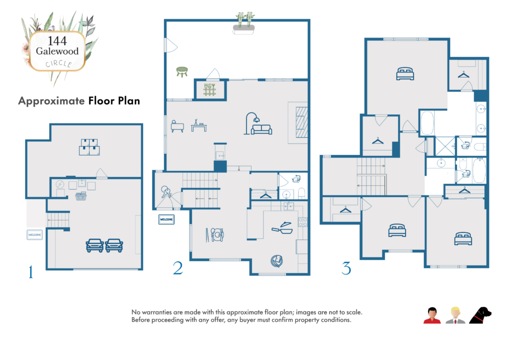Floor Plan of 144 Galewood Circle