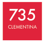 735 Clementina Red and White Logo