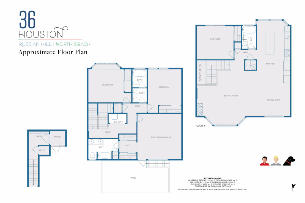 36 Houston - Approx Floor Plan@2x Approximate floor plan for 36 Houston.