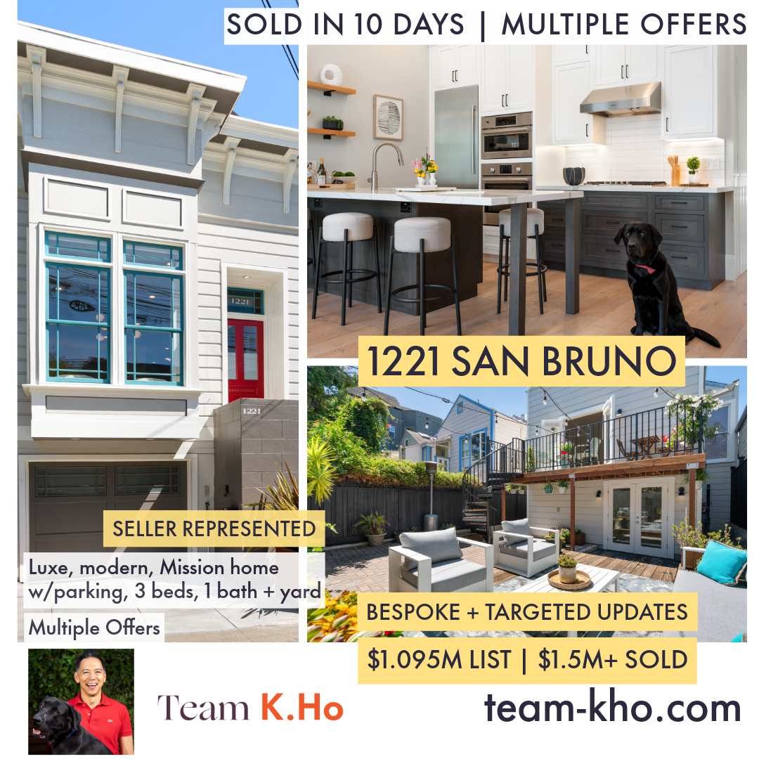Just sold notice for 1221 San Bruno